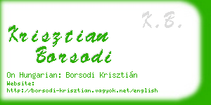 krisztian borsodi business card
